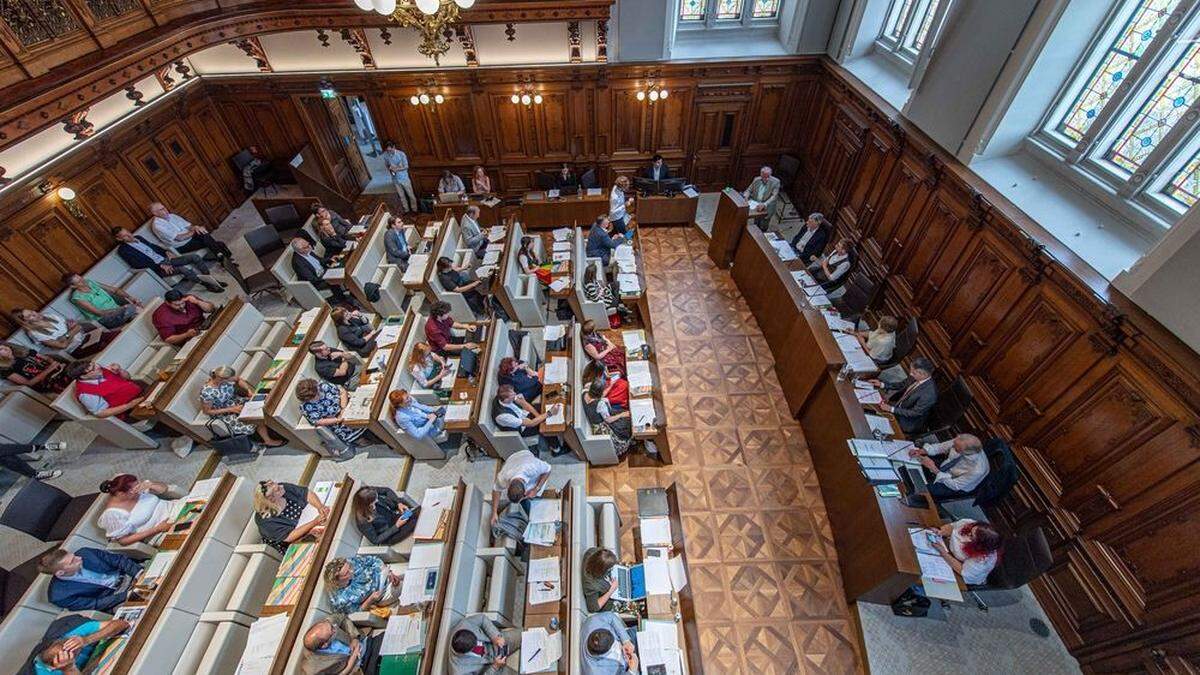 Sitzung im Grazer Rathaus