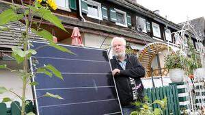 Klaus Czetina will Strom aus einer Photovoltaikanlage gewinnen und hadert mit dem Denkmalschutz