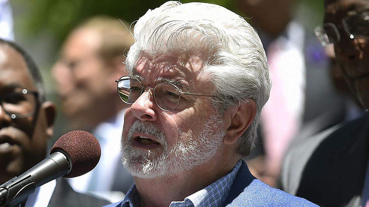 George Lucas bei der Verkündigung seines Museumsprojektes am Dienstag in Los Angeles