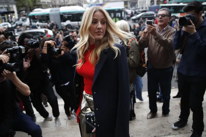 Die britische Sängerin Ellie Goulding vor der Show.