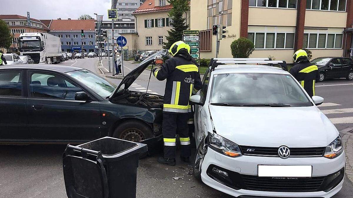 Unfall am 9. Mai neben dem Busbahnhof