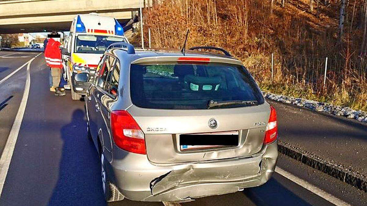 Die Fahrzeuge bei dem Unfall in Hofstätten wurden nur leicht beschädigt