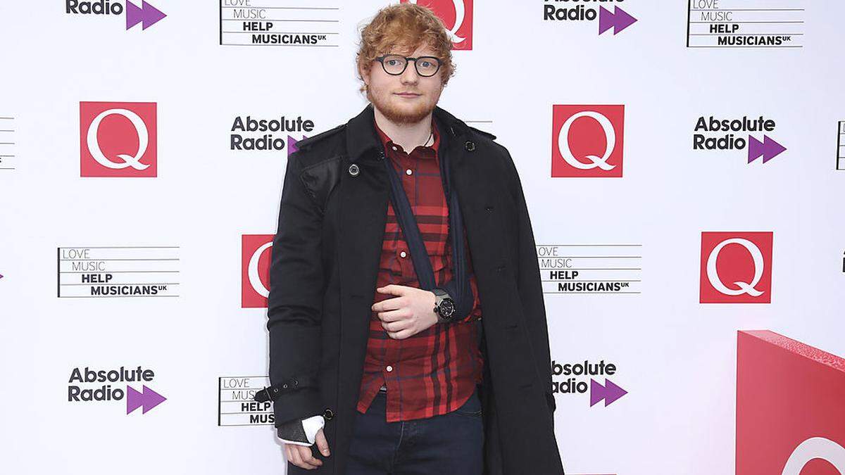 Ed Sheeran nach seinemFfahradunfall