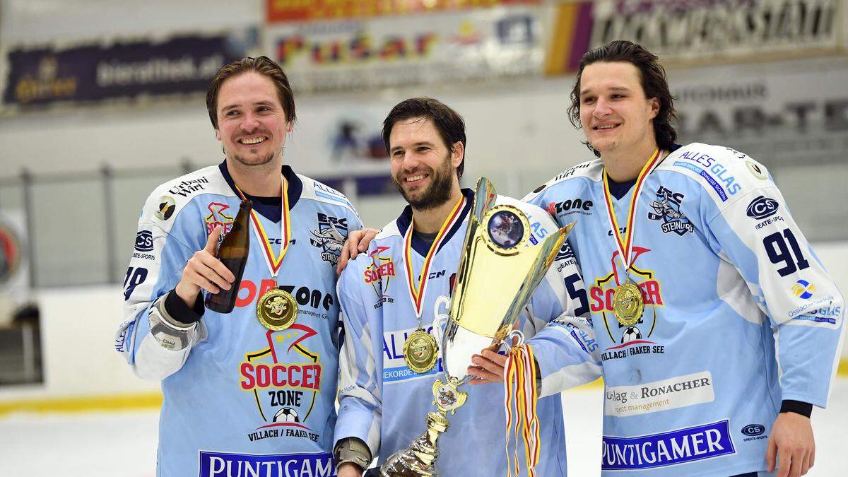 Markus Pöck, Franz Wilfan und Kristjan Kravanja hatten maßgeblichen Anteil am Meistertitel