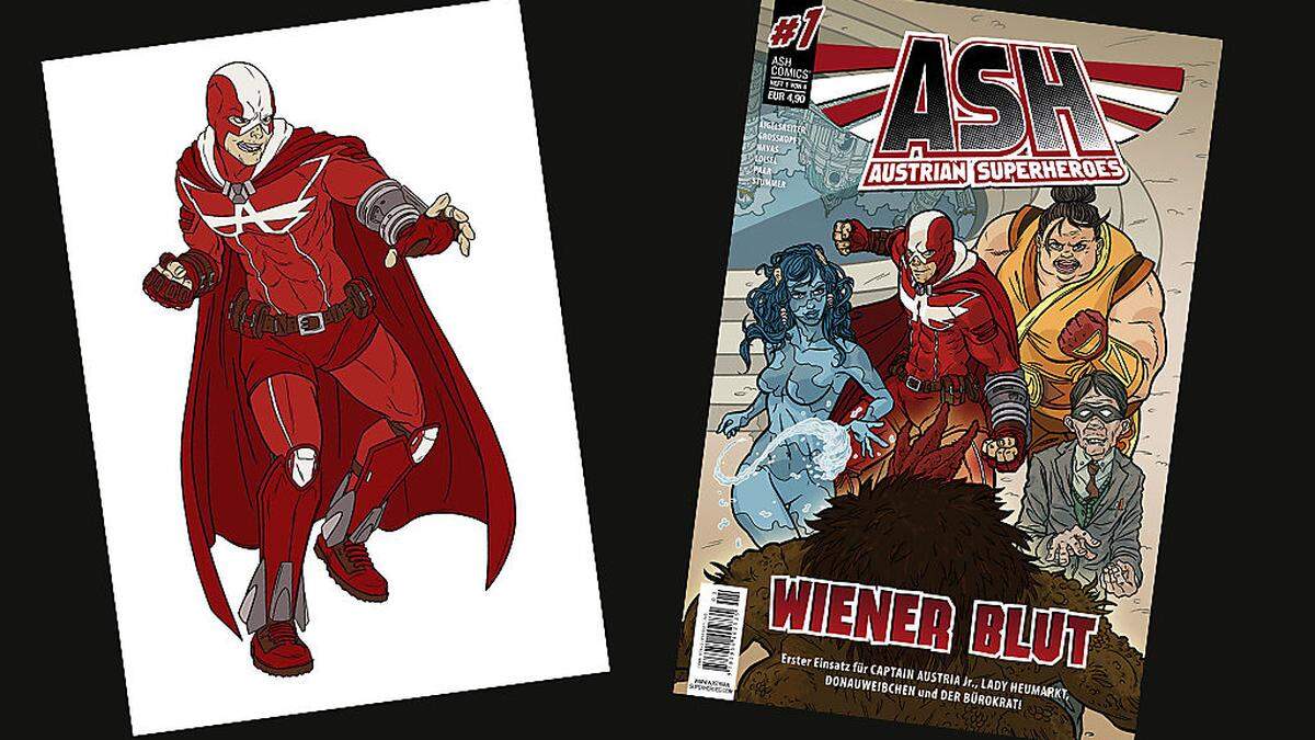 Captain Austria und "Wiener Blut" - das erste Heft der Austrian Superheroes