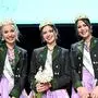 Frisch gekrönt: Katharina Thomanek, Narzissenkönigin Lisa Weinhandl und Isabella Kain