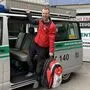 Sanitätswart Paul Ruppitsch ist vor und nach dem Dienst im Rettungseinsatz