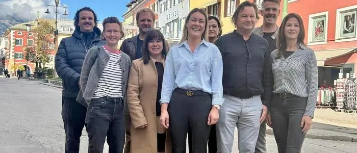 Das neue Vorstandsteam des Cityring: Jakob Rossbacher, Olivia Tschapeller, Norman Stolz, Christine Wallensteiner, Rebecca Schett, Laura Schupfer, Rupert Becker, Hannes Robitsch und Barbara Schiffermayer