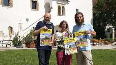 Freuen sich auf die „Gartenlust“: Günter Schedl, Isabell Bayer-Lueger und Markus Gaugl (von li)