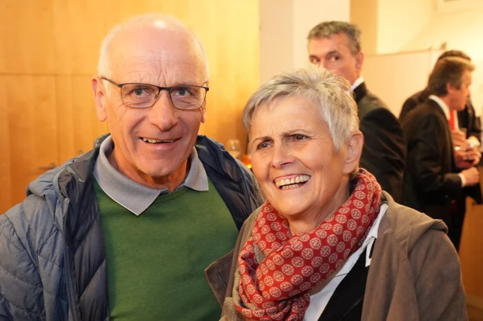 Trebesings Vizebürgermeister Hans Neuschitzer mit Gattin Renate 