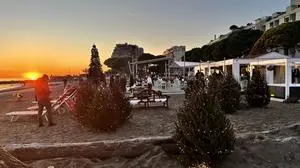 Die Strandbar Numero Uno zur Weihnachtszeit