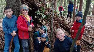 Auch ein Jahresprojekt zum Thema Wald gibt es an der südsteirischen Volksschule