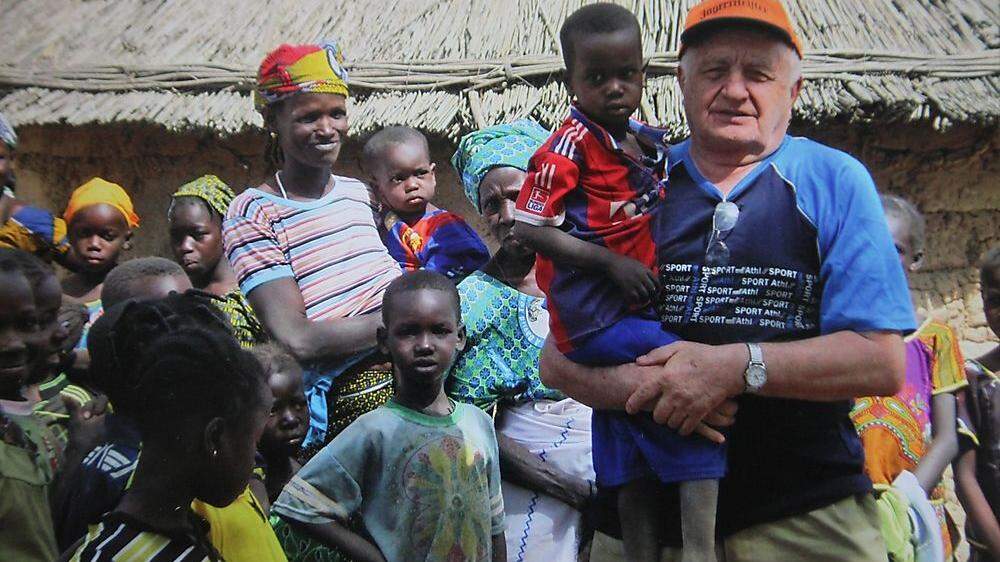 In Burkina Faso wird Franz Grandits bei seinen Besuchen immer herzlich empfangen 