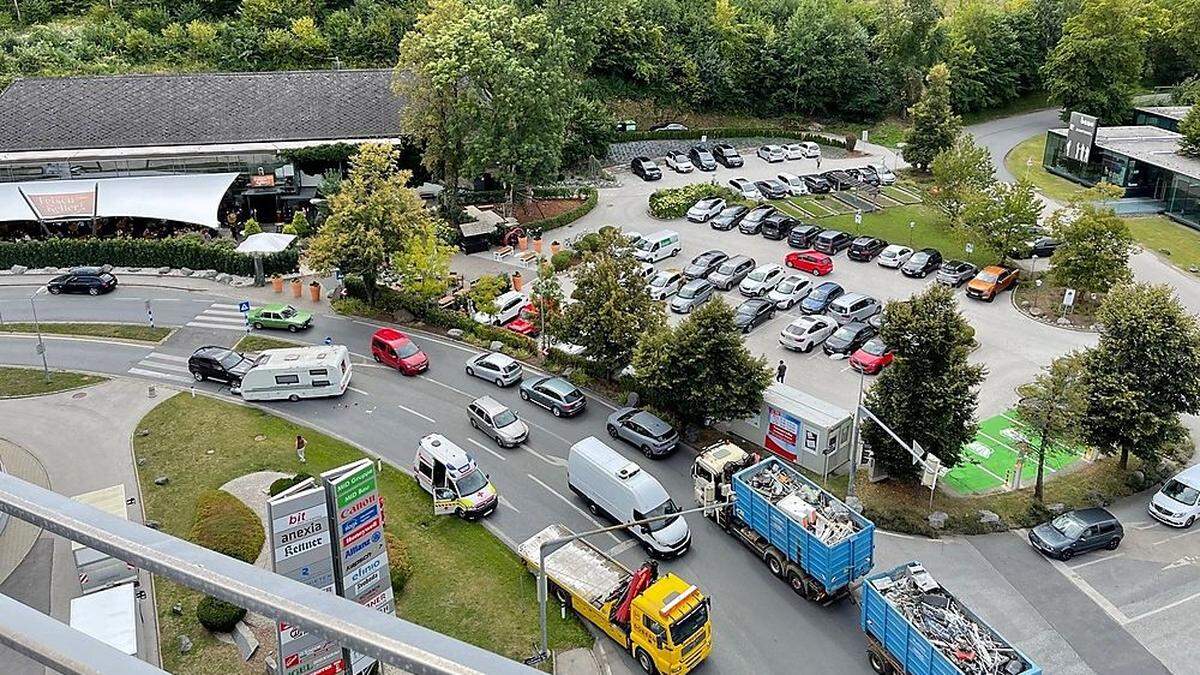 In der Schleppekurve kam es am Dienstag zu einem Unfall