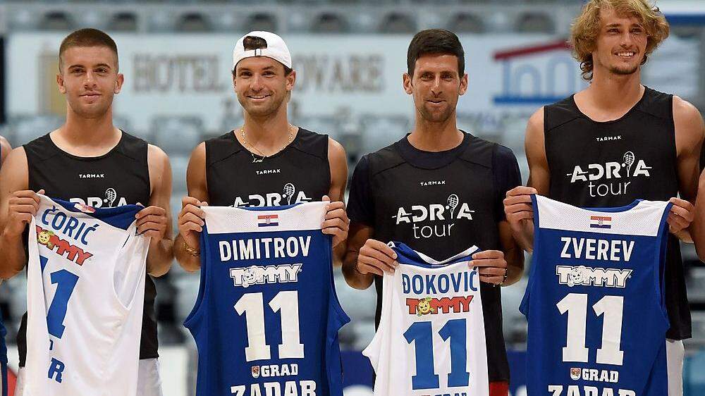 Momentaufnahme in Zadar: Coric, Dimitrov, Djokovic und Zverev