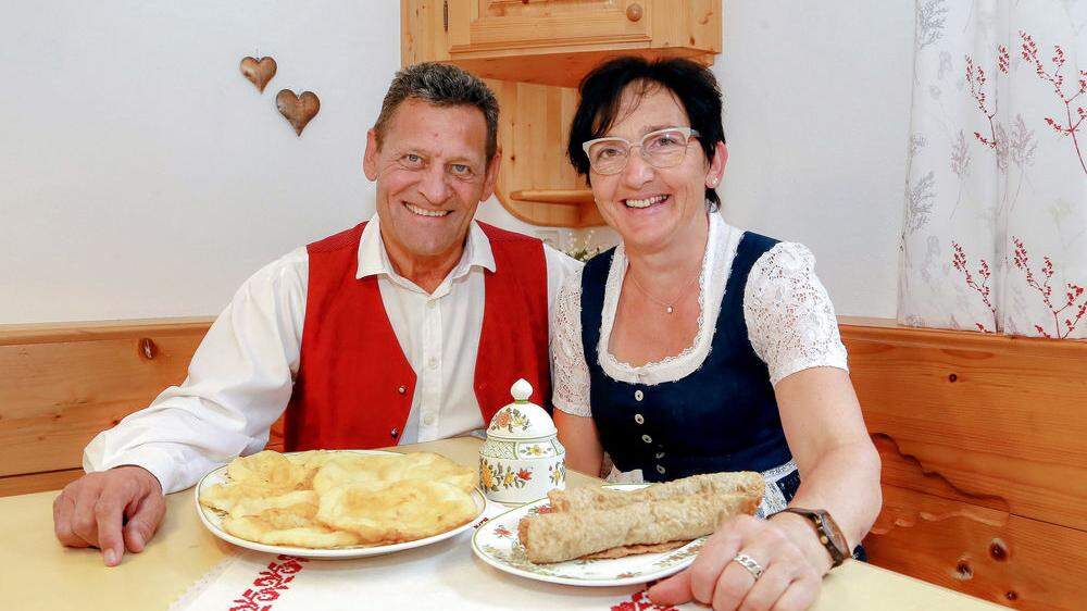 Franz Posch mit Elfriede Schrempf vom Fresoldhof