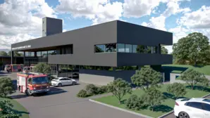 So soll das neue Einsatzzentrum der Freiwilligen Feuerwehr in Hart bei Graz aussehen