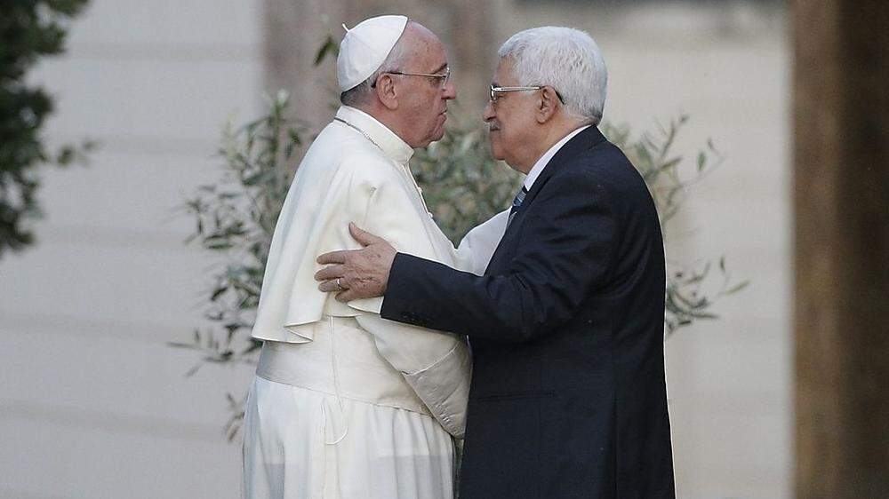 Papst Franziskus und Mahmud Abbas 