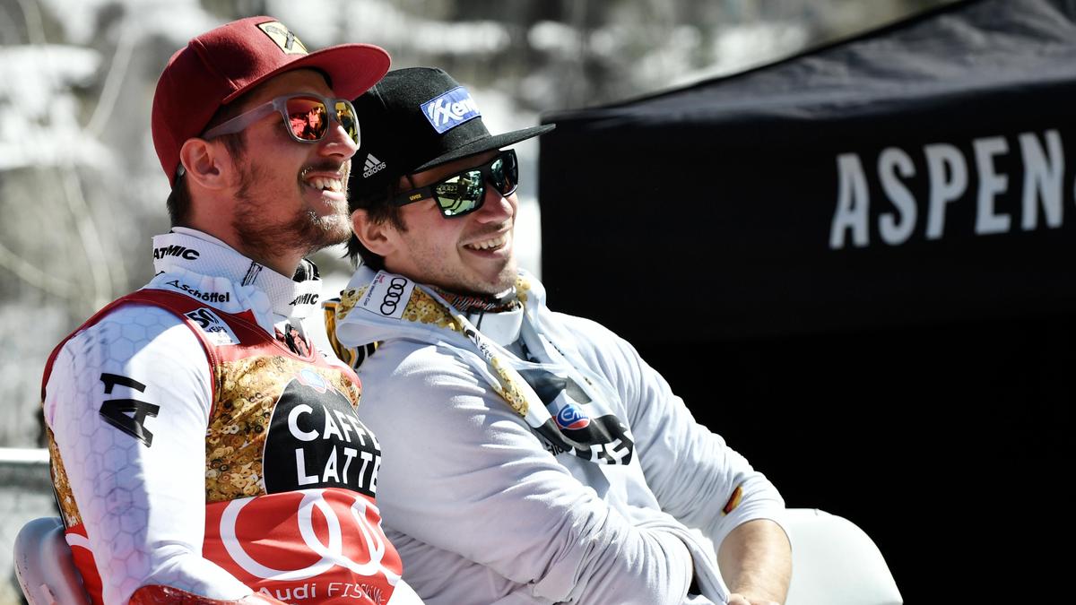 Auf der Skipiste Rivalen, abseits davon Freunde: Felix Neureuther (rechts) und Marcel Hirscher