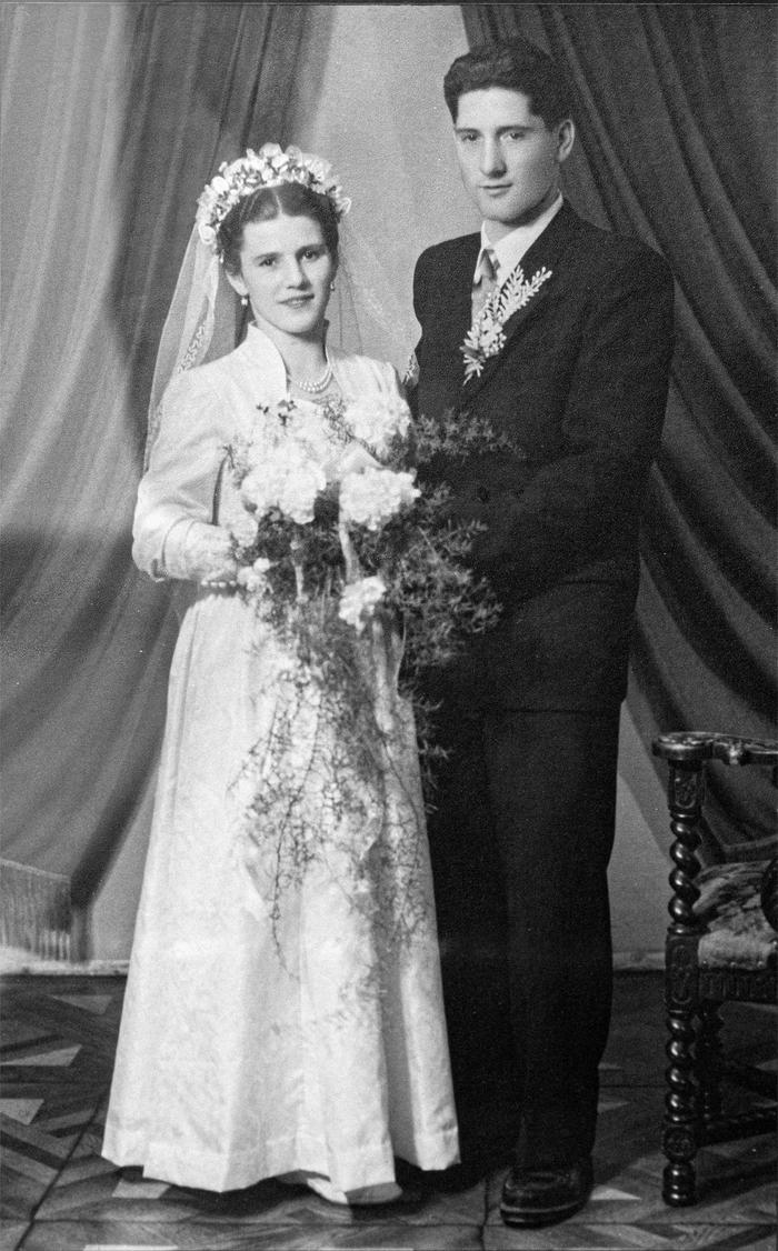 24. April 1954: Othmar und Sophie Knafl als frisch verheiratetes Paar