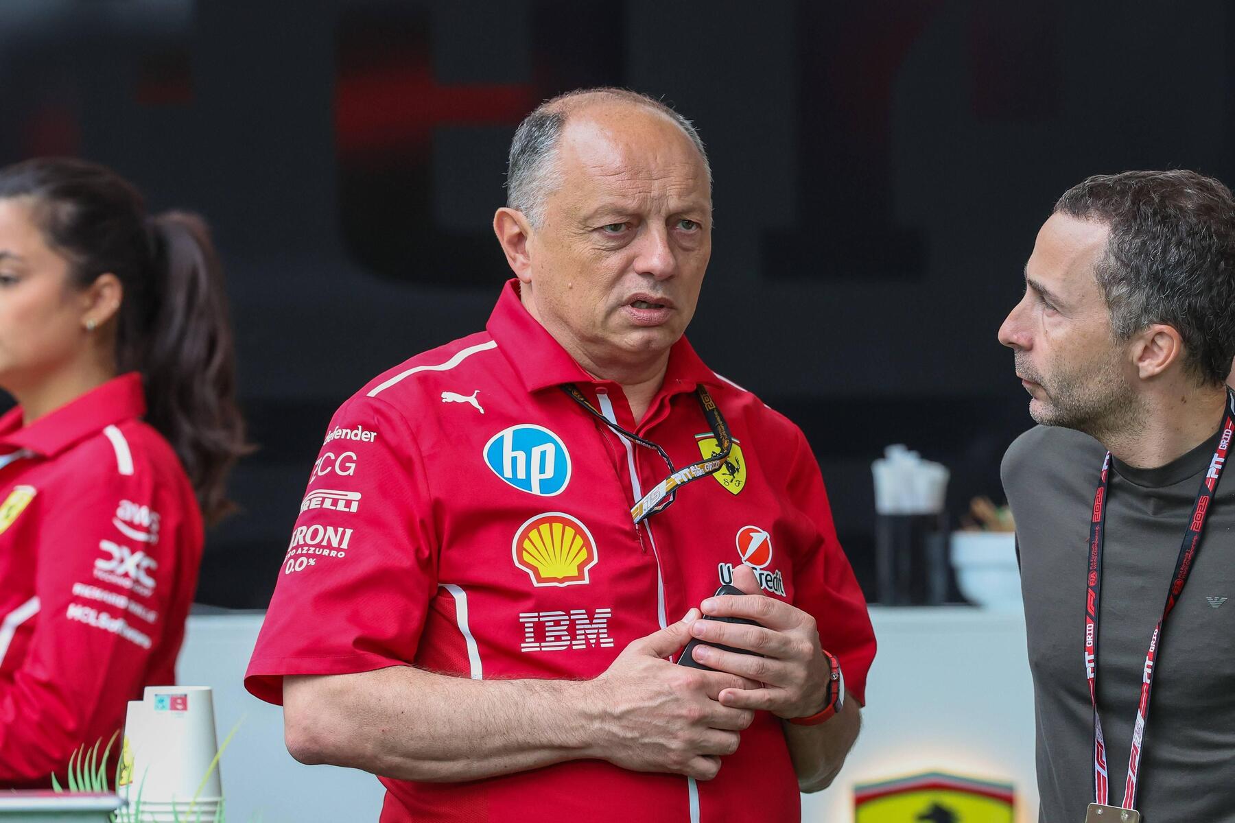 Sorge um Ferrari-Teamchef: Frederic Vasseur im Krankenhaus