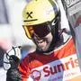 ABD0155_20250111 - SCUOL - SCHWEIZ: Andreas Prommegger of Austria reacts after the small final at the FIS Alpine Snowboard Parallel Giant Slalom race, on Saturday, January 11, 2025, in Scuol, Switzerland. (KEYSTONE/Mayk Wendt). - FOTO: APA/KEYSTONE/MAYK WENDT