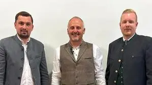 Der Gemeindevorstand: Manuel Kobald, Ewald Haingartner, Hermann Duer