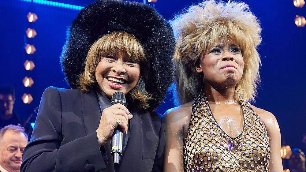 Tina Turner mit Kristina Love, der Hauptdarstellerin im Musical