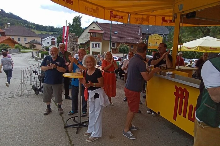 Für beste Stimmung sorgte der MV „Edelweiß“ Schöder mit seinen Musikstücken.