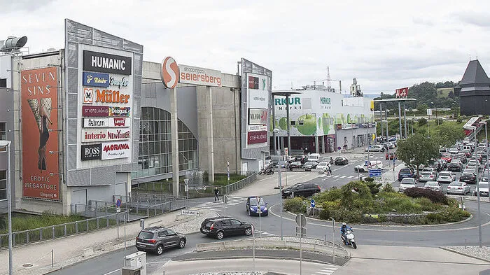 Das Einkaufszentrum in Seiersberg