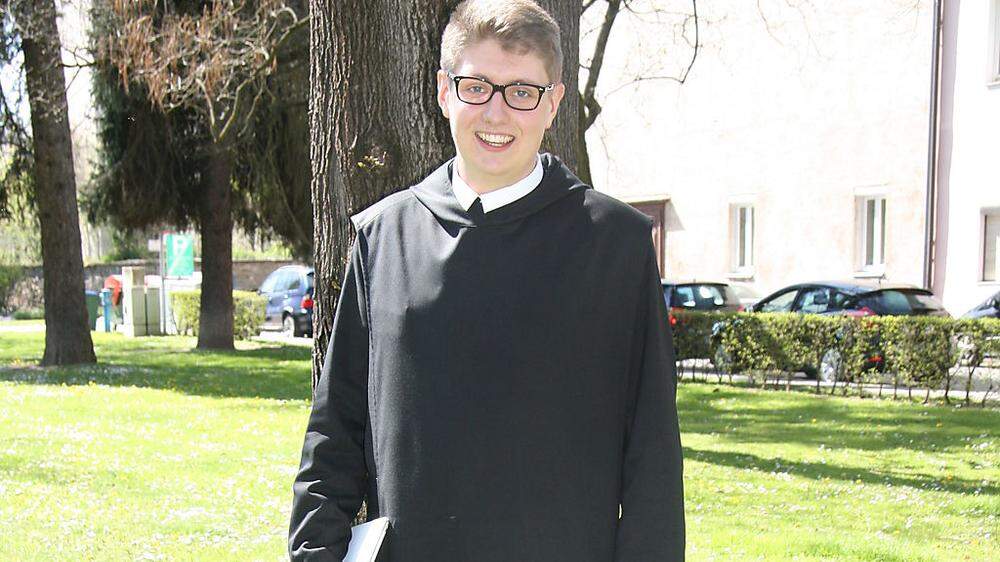 Erwin Schager alias Frater Vinzenz ist Novize im Stift Admont. Als Kind wollte er bereits Priester werden 