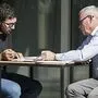 Fatah mit seinem Mentor Peter Waterhouse im Rahmen eines Autorenprojekts von uniT
