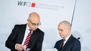 Wifo-Chef Gabriel Felbermayr und IHS-Chef Holger Bonin zeichnen keine schönen Aussichten für Österreichs Wirtschaft