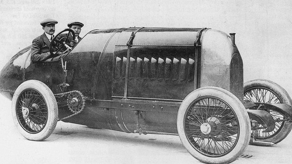 Monströs: 28,4 Liter Hubraum, vier Zylinder und 290 PS – für Fiat 1911 das Rezept für Geschwindigkeitsrekorde