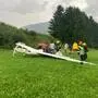 Ein Segelflieger ist am Samstag in Turnau abgestürzt