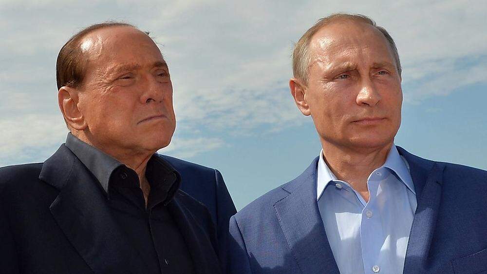 Wladimir Putin und sein Fan Silvio Berlusconi