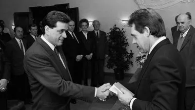 20. Jänner 1989: Mock wird als St. Veiter Bürgermeister angelobt. Seit damals gewann er fünf Direktwahlen