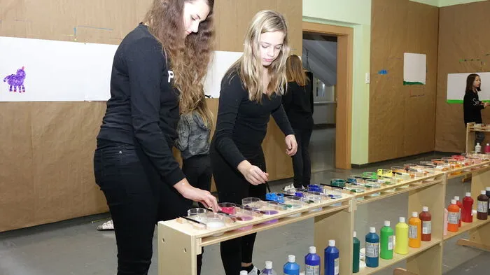 Einen ganz besonderen Zeichensaal hat die Neue Mittelschule Bad Waltersdorf.