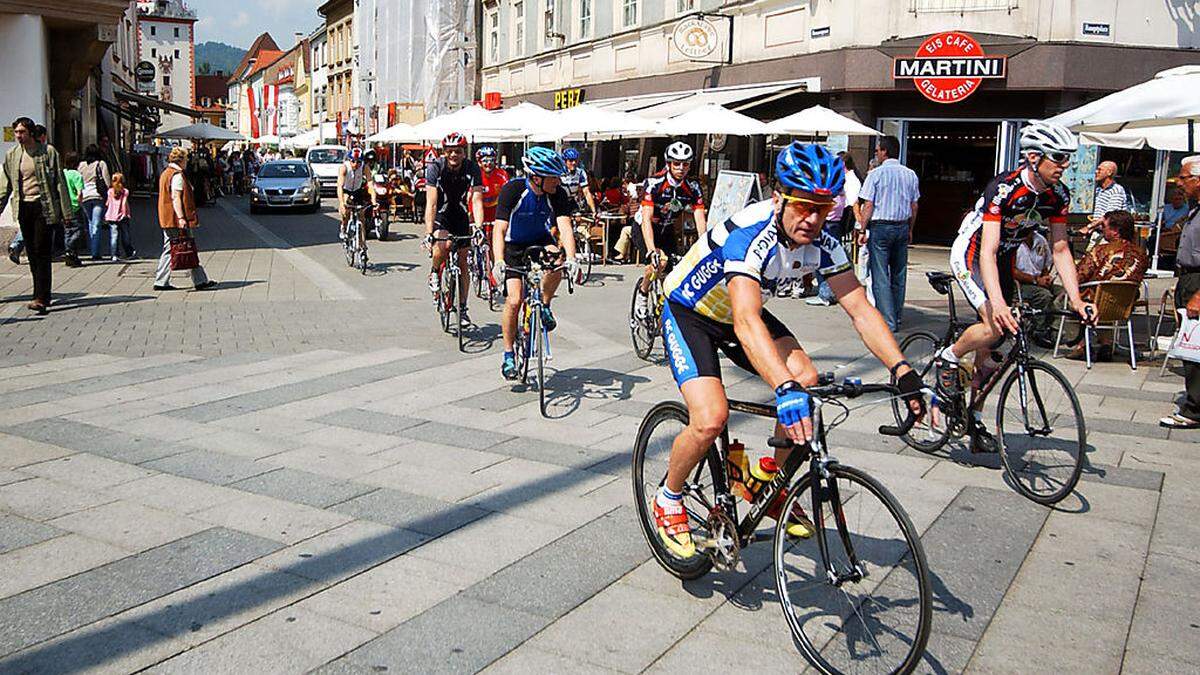 Radfahrer sind aus der Stadt Leoben nicht mehr wegzudenken. 15 Prozent sind bereits mit Rad unterwegs