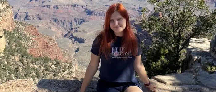 Leonie Herrmann aus Preding bei Weiz beim Grand Canyon
