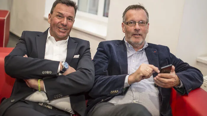 Freitagabend gaben Hans-Peter Haselsteiner und Peter Kaiser in den Räumlichkeiten der Kleinen Zeitung Antworten über brennende Zukunftsfragen Kärntens.