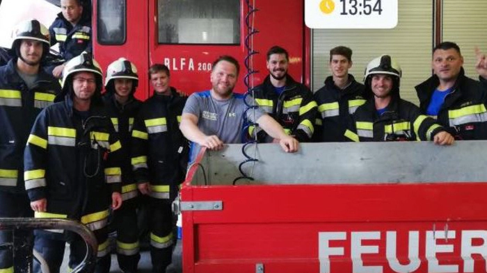 Die Wettkampfgruppe der FF Feistritz/Drau