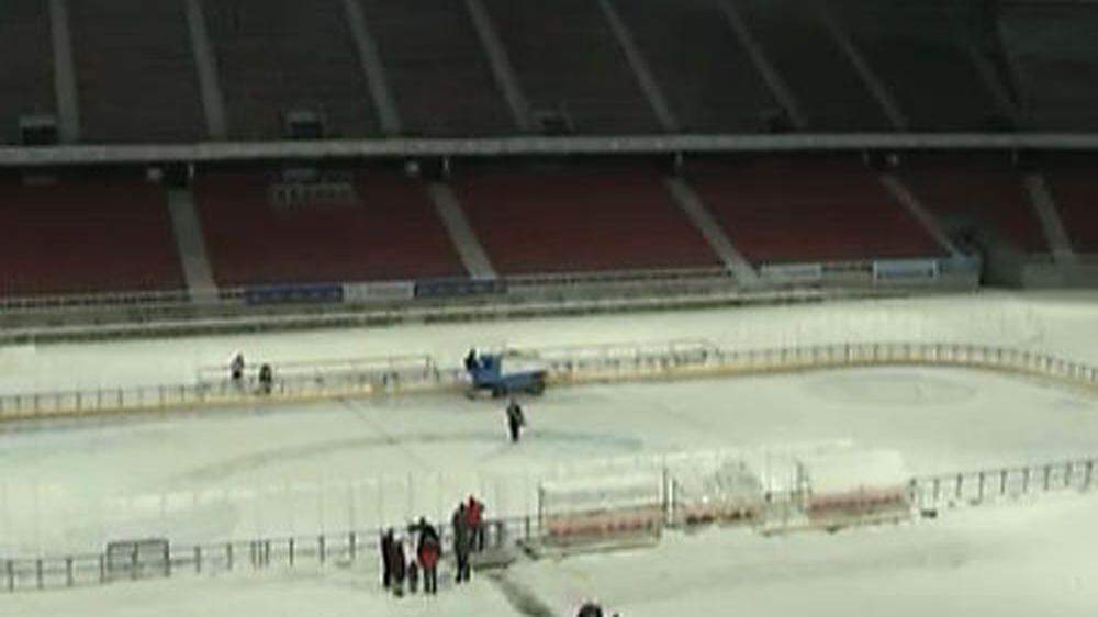 Das Wörthersee-Stadion wird zur Eis-Arena