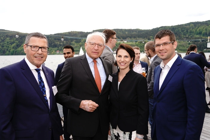 Initiator Alfons Helmel, Ex-Nationalbankpräsident Claus Raidl, Staatssekretärin Karoline Edtstadler und Landesrat Martin Gruber. 
