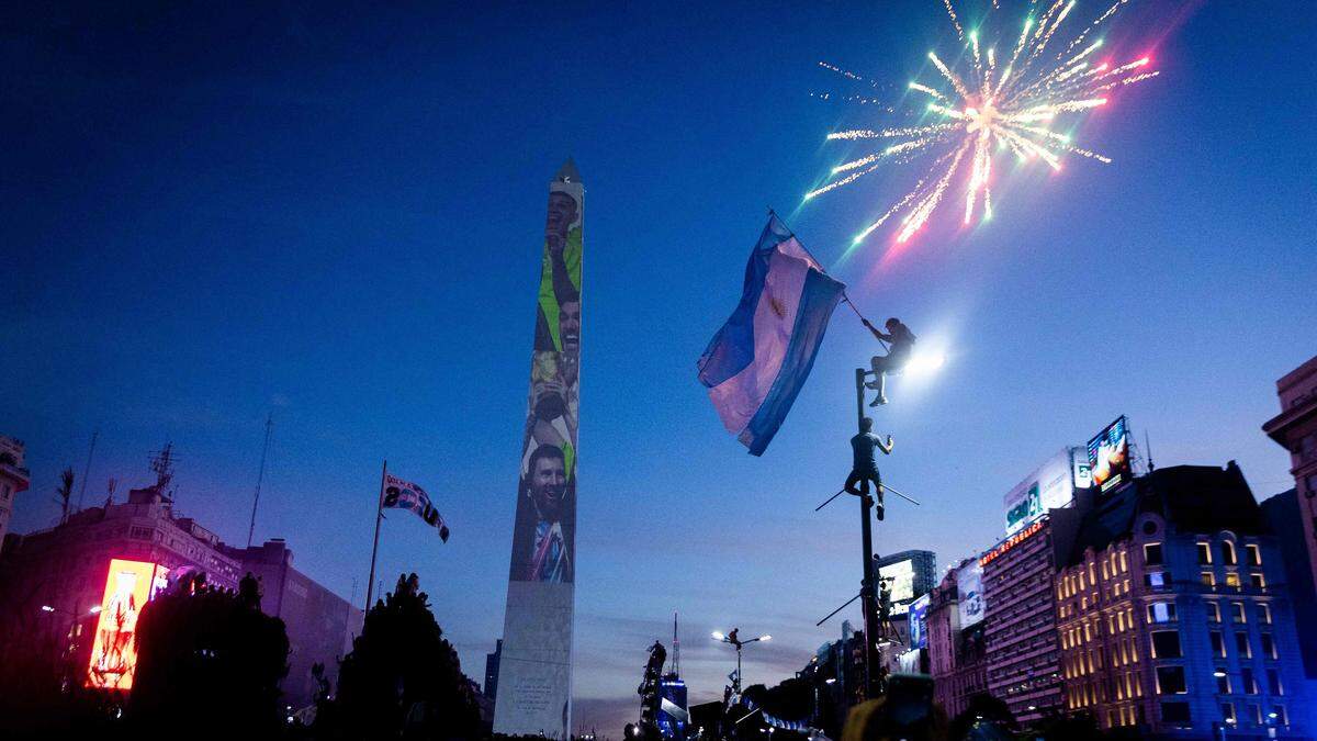 In Buenos Aires wurde ausgiebig gefeiert – Feuerwerk inklusive