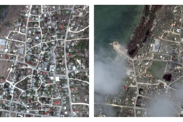 Codrington in Antigua und Barbuda am 24. April 2014 und am 8. September 2017