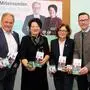ÖVP-Bezirksparteiobmann Erwin Dirnberger, die Bezirksspitzenkandidatin Klaudia Stroißnig und die regionalen Kandidaten Stefanie Galler und Georg Preßler