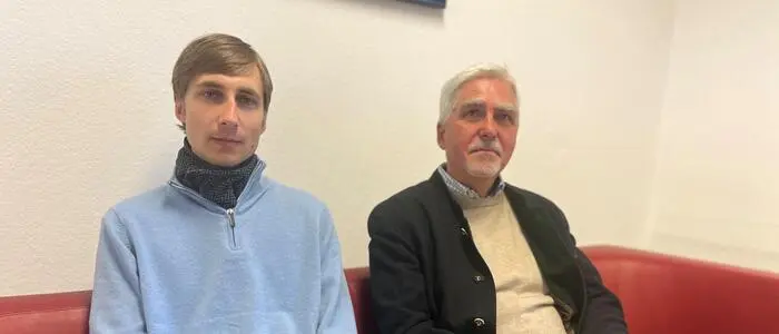 Daniel Sichart (Geschäftsführer, Gesellschafter, Gründer der Software-Firma Omega Solutions) und sein Sohn Leonardo Sichart