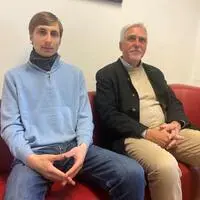 Daniel Sichart (Geschäftsführer, Gesellschafter, Gründer der Software-Firma Omega Solutions) und sein Sohn Leonardo Sichart