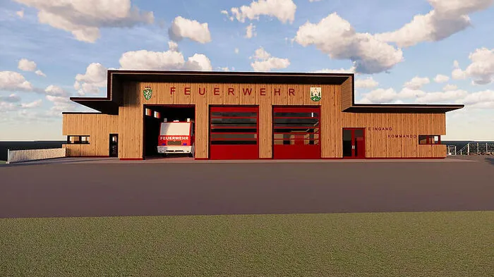 Derzeit läuft die Ausschreibung für das von Salvatore Valeskini geplante, neue Feuerwehrhaus St. Martin, welches das bisherige, zu kleine Rüsthaus ersetzen wird